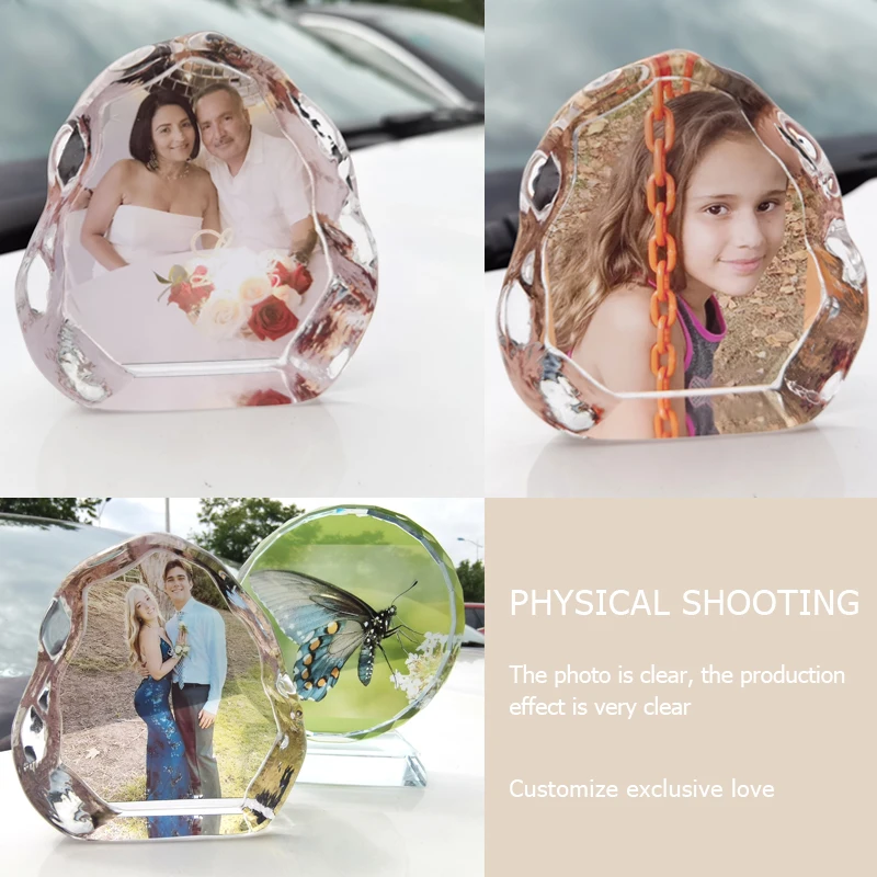 Personalized Customized Photo Crystal Frame Figurines For Birthday DIY Album Souvenirs Home Decor Customized Glass Wedding Gift
Personalized Customized Photo Crystal Frame Figurines For Birthday DIY Album Souvenirs Home Decor Customized Glass Wedding Gift