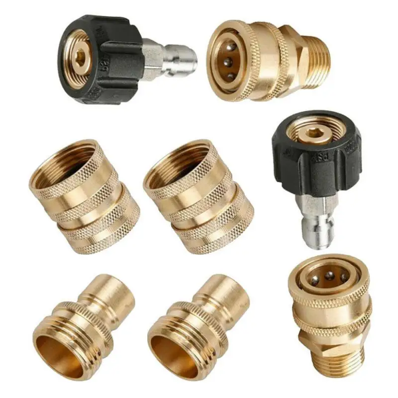 1pc New Pressure Washer Adapter Set M22-14 Mm Swivel To 3/8 Inch Quick Connect Pack 2 Car Window Washing Accessories
1pc New Pressure Washer Adapter Set M22-14 Mm Swivel To 3/8 Inch Quick Connect Pack 2 Car Window Washing Accessories