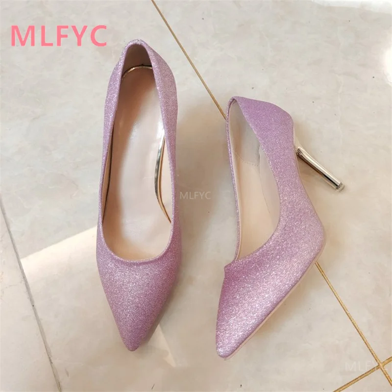 Ladies temperament stiletto high heels spring new mesh bright line pointed shallow mouth fashion wedding shoes bridesmaid shoes
Ladies temperament stiletto high heels spring new mesh bright line pointed shallow mouth fashion wedding shoes bridesmaid shoes