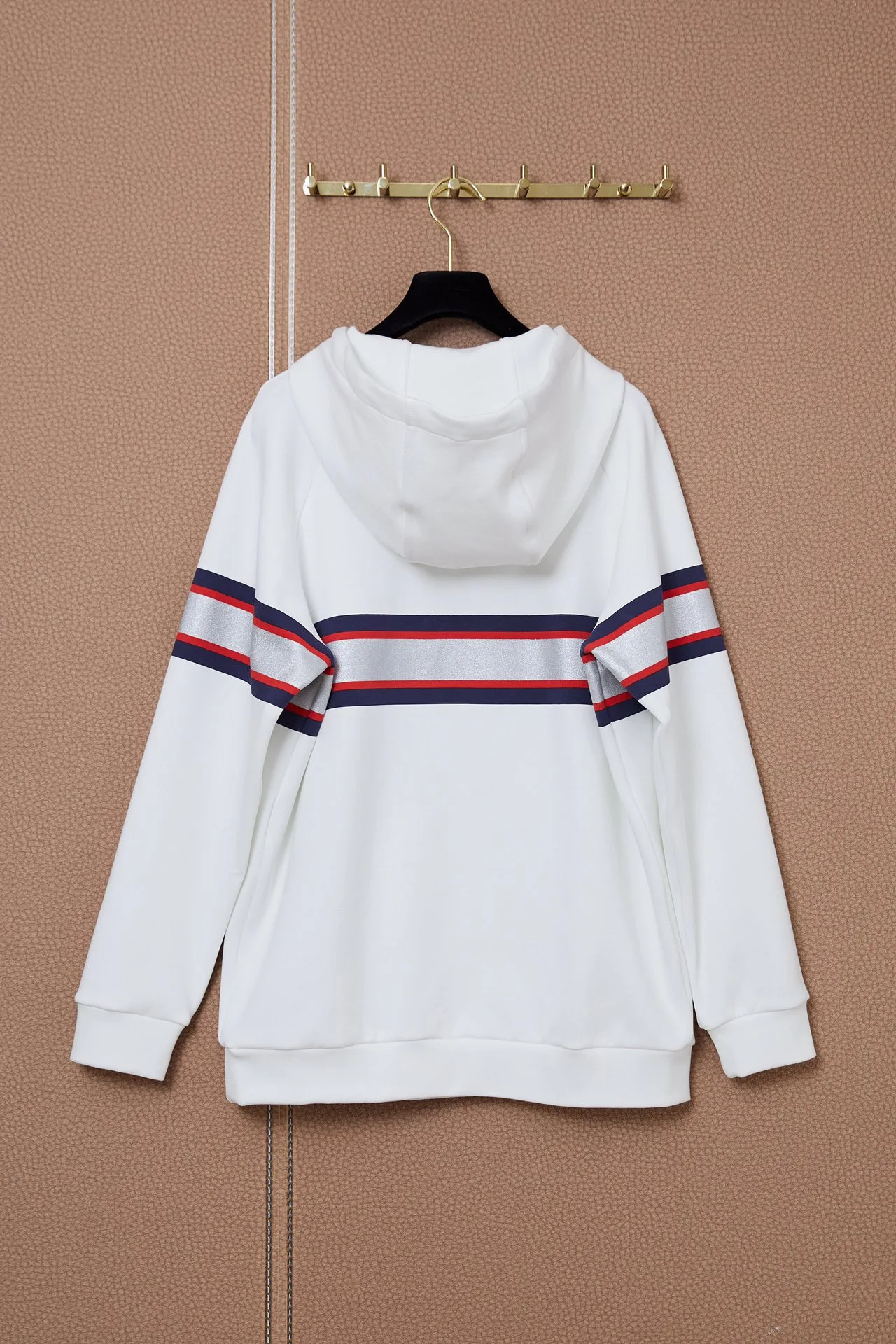 Striped Print Long Sleeve Drawstring Hooded Loose Hoodie Or Short Sleeve Hoodie Or A-Line Skirt Set Women
Striped Print Long Sleeve Drawstring Hooded Loose Hoodie Or Short Sleeve Hoodie Or A-Line Skirt Set Women