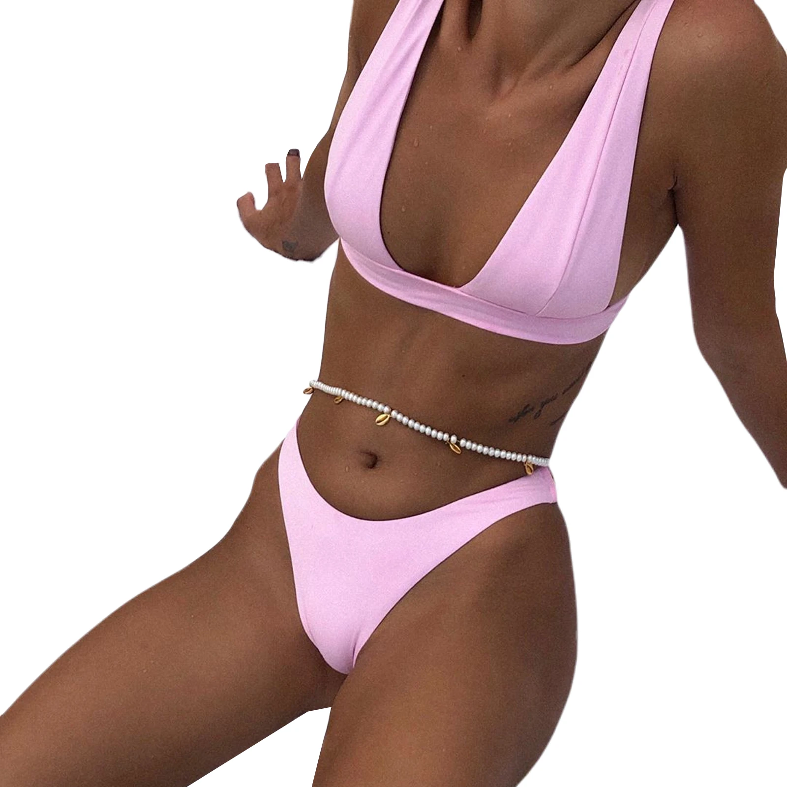 2021 New Hot Sale Fashion 2 Pieces Women's Sexy High Waisted Bikini Set, Solid Color Swimsuit Bathing Suit Swimwear Wholesale
2021 New Hot Sale Fashion 2 Pieces Women's Sexy High Waisted Bikini Set, Solid Color Swimsuit Bathing Suit Swimwear Wholesale