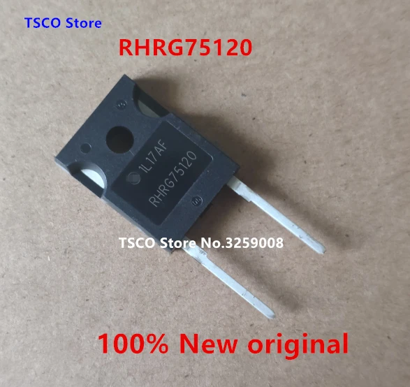 RHRG75120 75A/1200V 100%new original 10pcs/5pcs
RHRG75120 75A/1200V 100%new original 10pcs/5pcs