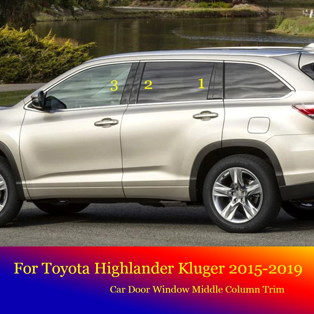 For Toyota Highlander Kluger 2015-2019 Car Door Window Middle Column Trim Protection PC Black Strip Decoration Stickers
For Toyota Highlander Kluger 2015-2019 Car Door Window Middle Column Trim Protection PC Black Strip Decoration Stickers
