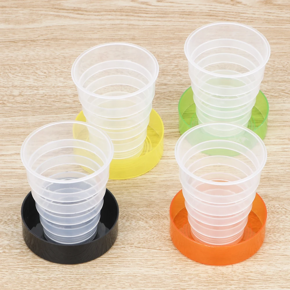 Выдвижной Телескопический складные стаканы Пластик Складная чашка питьевой