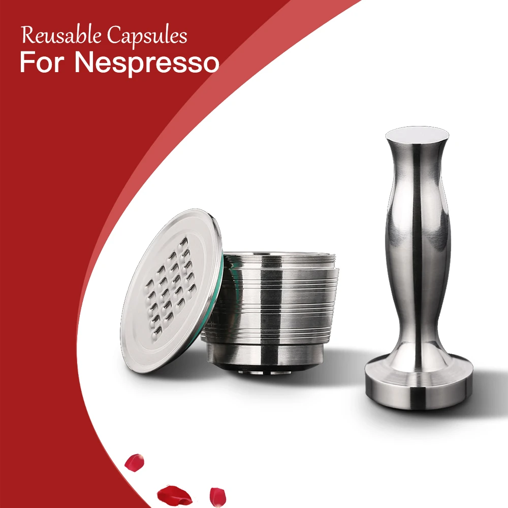 Stainless Steel Nespresso Refillable Coffee Capsule Tamper Reusable Cafe Pod Machine Accessories Kitchen Business Christmas Gift
Stainless Steel Nespresso Refillable Coffee Capsule Tamper Reusable Cafe Pod Machine Accessories Kitchen Business Christmas Gift
