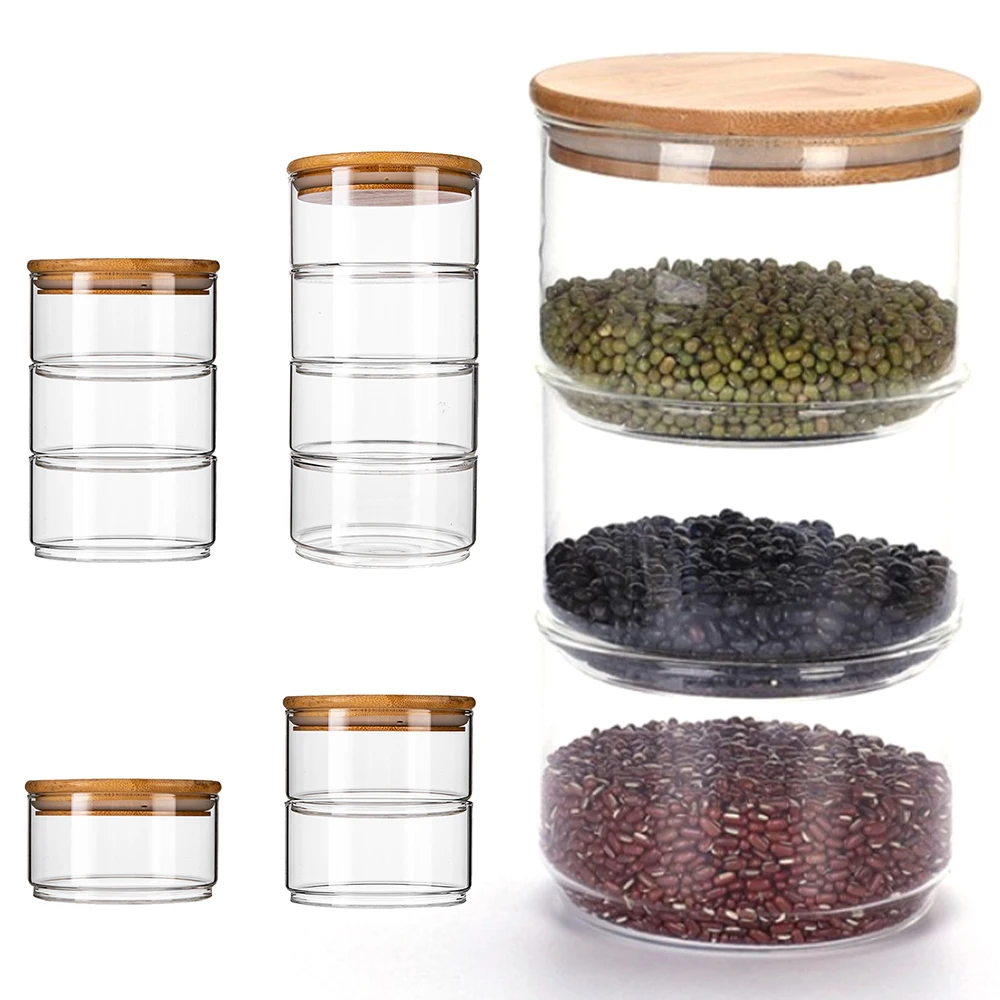 Transparent Glass Stackable Bowl With Bamboo Cover Heat Resistant Fresh-Keeping Multi-Layer Bowl Sealed Moisture-Proof Container
Transparent Glass Stackable Bowl With Bamboo Cover Heat Resistant Fresh-Keeping Multi-Layer Bowl Sealed Moisture-Proof Container