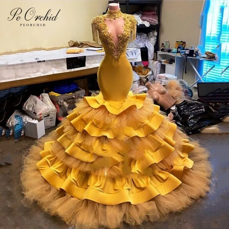 PEORCHID Dubai Mermaid Evening Dresses Long Luxury Ruffles Beaded Lace Women Party Elegant Formal Dress Robe De Soiree 2021
PEORCHID Dubai Mermaid Evening Dresses Long Luxury Ruffles Beaded Lace Women Party Elegant Formal Dress Robe De Soiree 2021