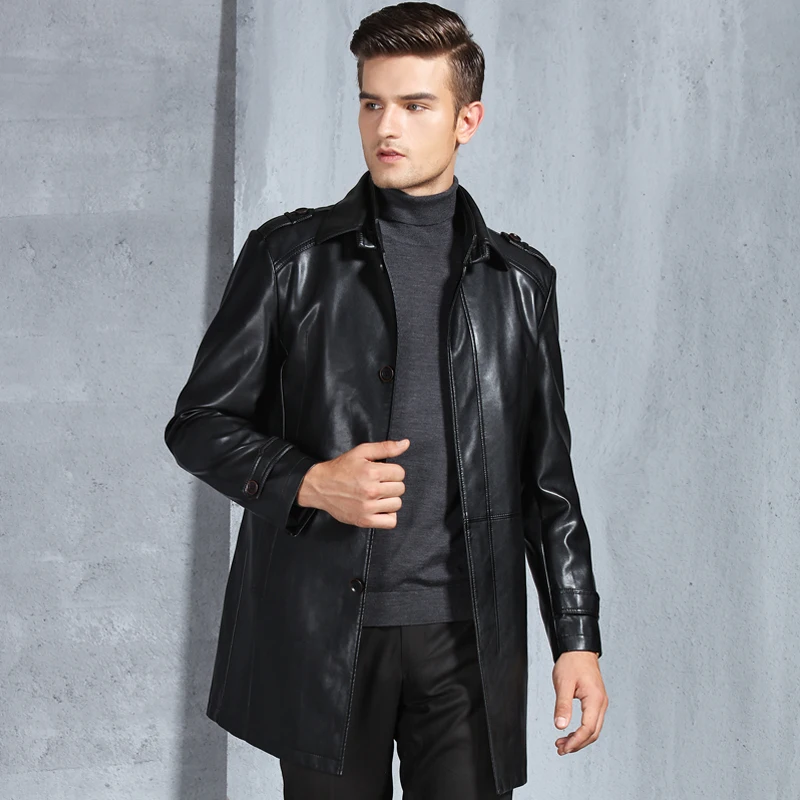 2020 New Men's Leather Jacket jaqueta de couro Leather Jacket Men Black/Brown Long Motorcycle Jacket Men, Big Sizes M-XXXXL
2020 New Men's Leather Jacket jaqueta de couro Leather Jacket Men Black/Brown Long Motorcycle Jacket Men, Big Sizes M-XXXXL