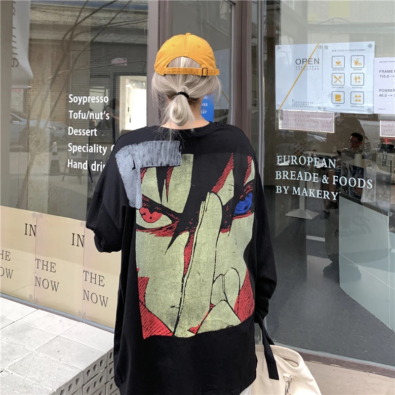 Autumn Y2k Streetwear Oversized Women T-shirt Goth Anime Cartoon Blusas T Shirts Female Top Long Sleeve Baggy Camisetas De Mujer
Autumn Y2k Streetwear Oversized Women T-shirt Goth Anime Cartoon Blusas T Shirts Female Top Long Sleeve Baggy Camisetas De Mujer
