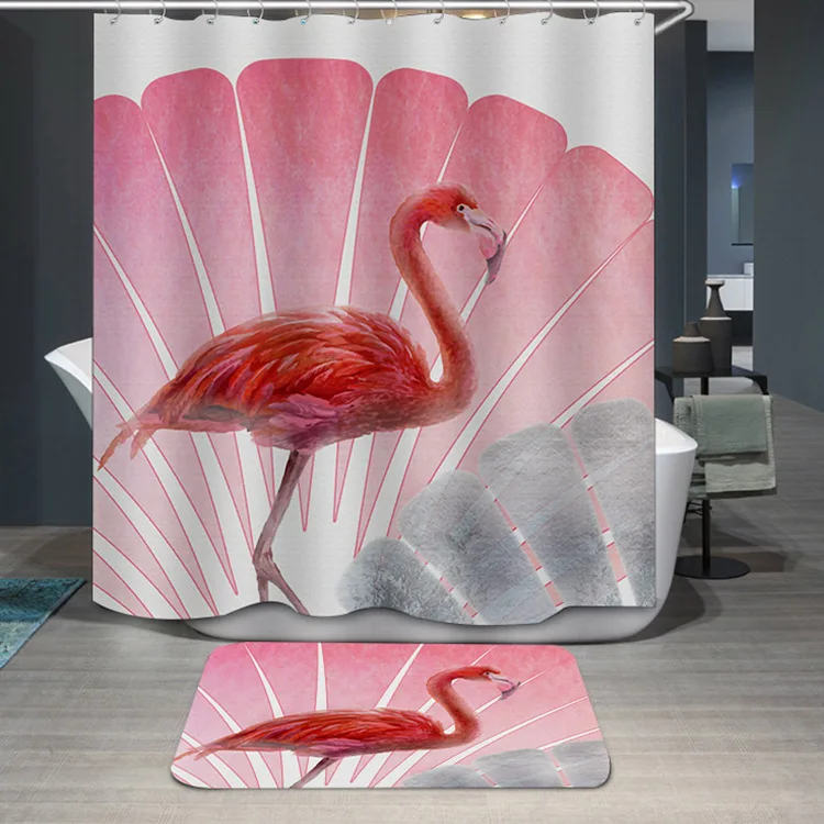Personalized Digital Printing Polyester Shower Curtain Flamingo Cartoon Pattern Moisture-proof and Mildew-proof Shower Curtain
Personalized Digital Printing Polyester Shower Curtain Flamingo Cartoon Pattern Moisture-proof and Mildew-proof Shower Curtain