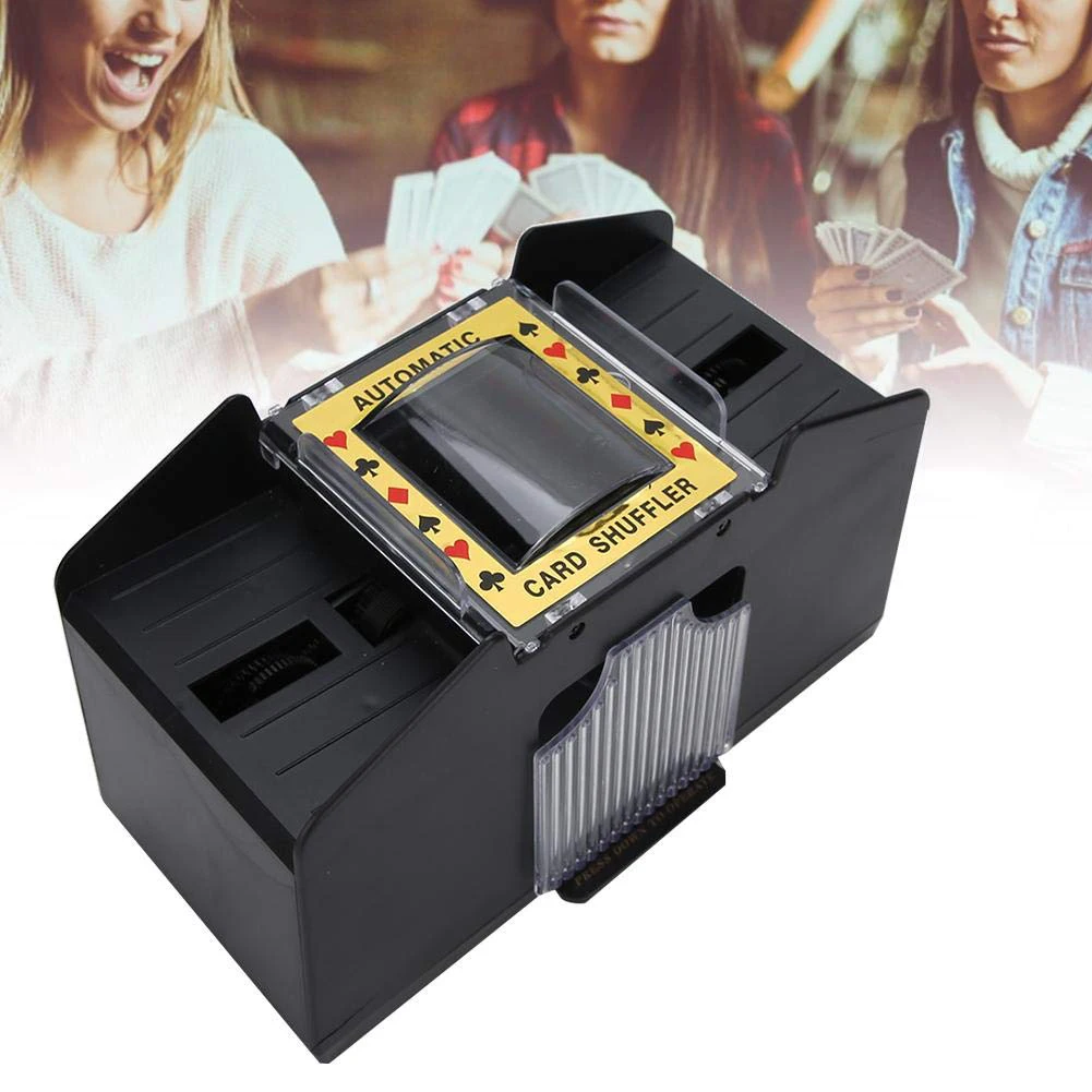 

Professional Automatic Playing Card Games Shuffler Shuffling 1-2 Decks Poker Sorter Mixer Machine for Party Entertainment