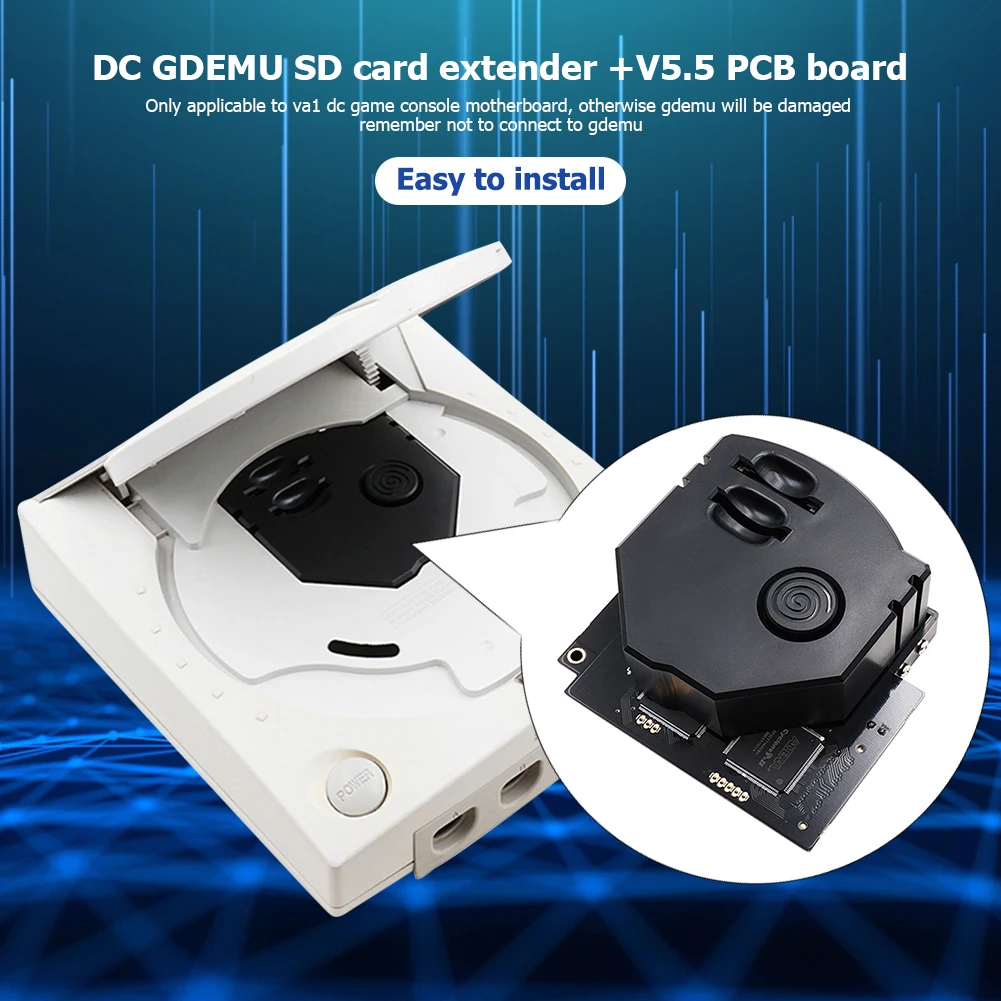 GDEMU V5.5 Optical Drive Board Remote Card Mount Kit for DreamCast VA1 Console Optical Drive Simulation Board
GDEMU V5.5 Optical Drive Board Remote Card Mount Kit for DreamCast VA1 Console Optical Drive Simulation Board