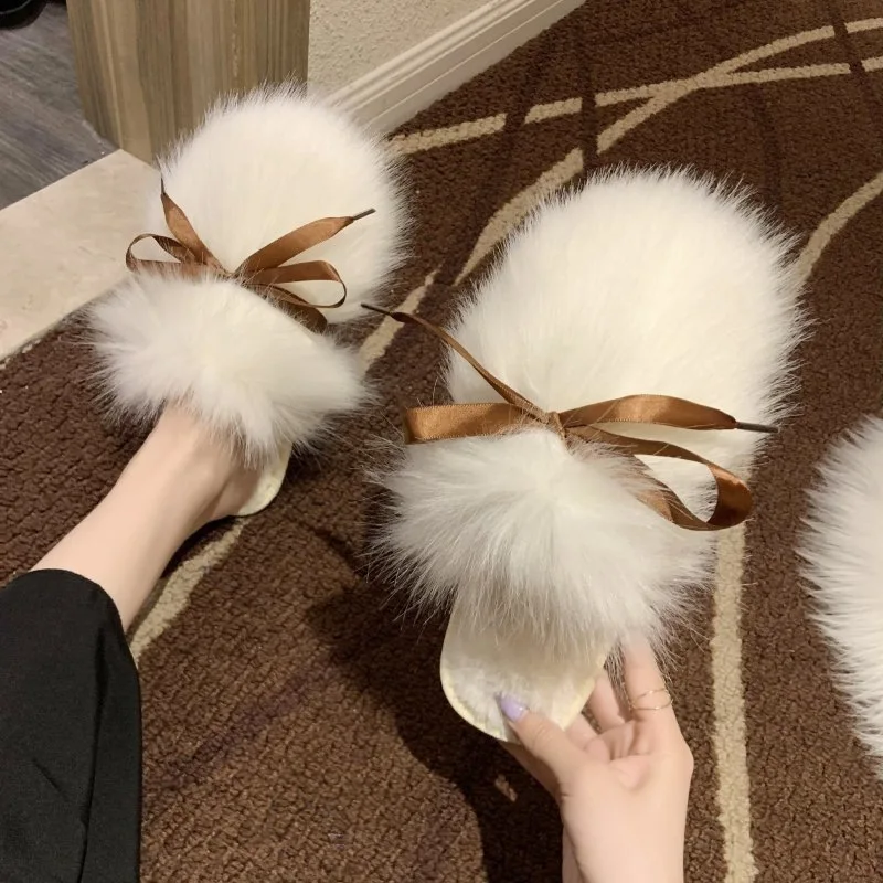 Women Home Slippers Winter Warm Shoes Woman Slip on Flats Slides Female Bowknot Faux Fur Slippers Women Shoes Closed Toe
Women Home Slippers Winter Warm Shoes Woman Slip on Flats Slides Female Bowknot Faux Fur Slippers Women Shoes Closed Toe