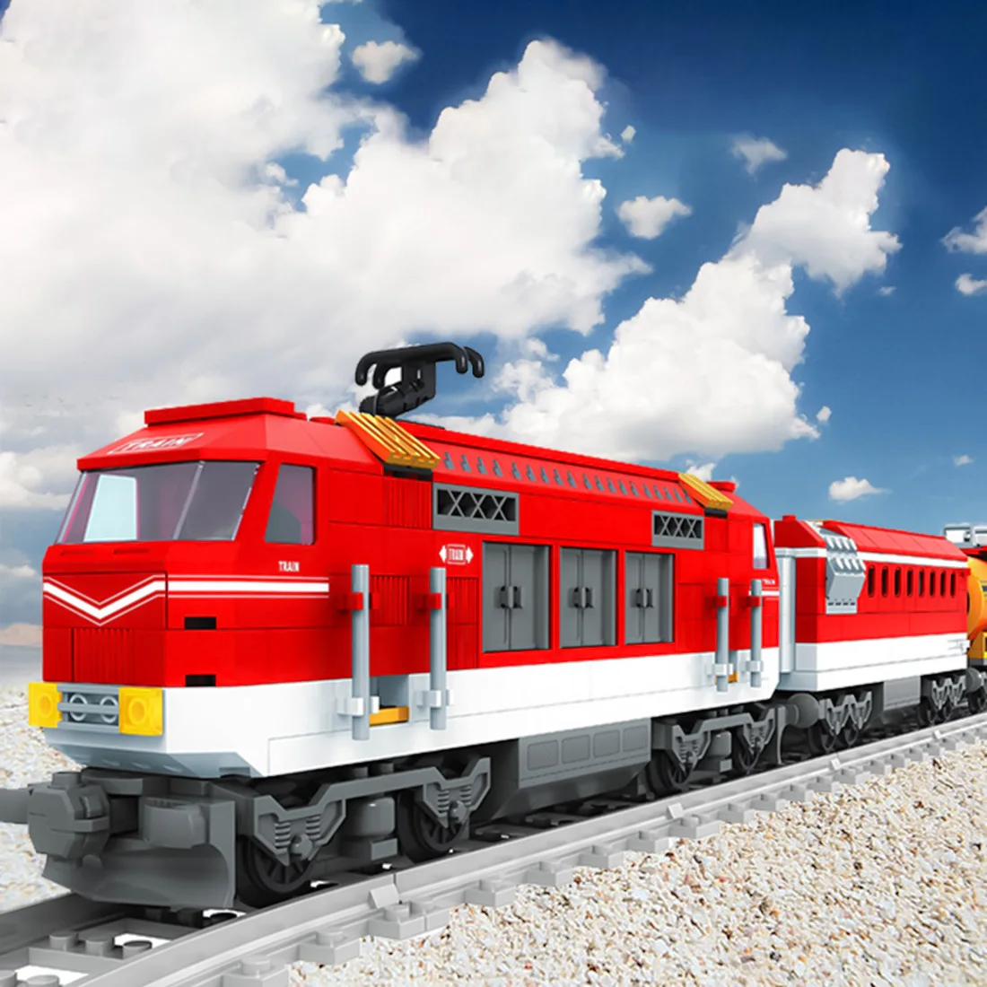 588Pcs MOC Creative Train Bricks DIY Small Particle Building Block Model Stem Toy For Children Adult Gift
588Pcs MOC Creative Train Bricks DIY Small Particle Building Block Model Stem Toy For Children Adult Gift