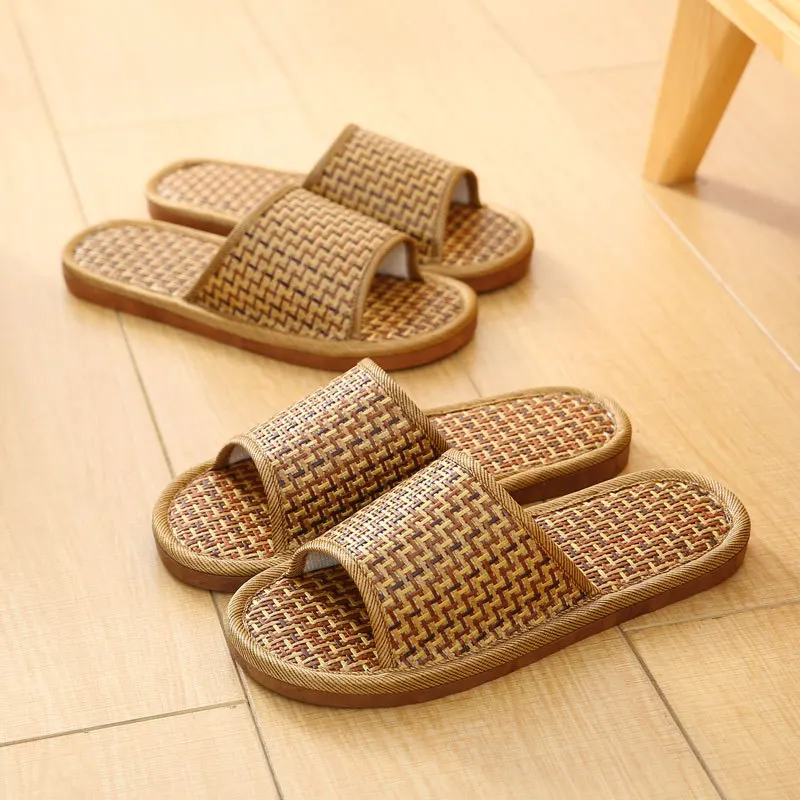 Bamboo Woven Rattan Summer Home Couple Wholesale Stall Indoor Thickening Soft Bottom Wooden Floor Home Linen Slippers
Bamboo Woven Rattan Summer Home Couple Wholesale Stall Indoor Thickening Soft Bottom Wooden Floor Home Linen Slippers