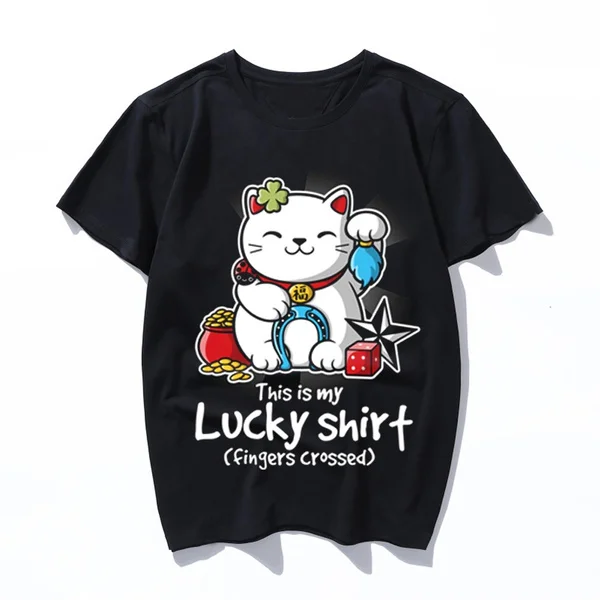 good luck with lucky cat t shirt high quality Men's Tops Tees summer new cotton short sleeve t shirt men fashion trends
good luck with lucky cat t shirt high quality Men's Tops Tees summer new cotton short sleeve t shirt men fashion trends