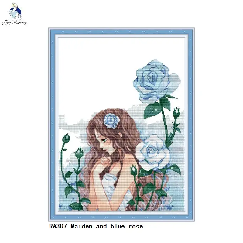 Joy Sunday Needlework, DIY Handmade Cross stitch Embroidery kits,Maiden and Blue Rose Patterns Counted Cross-Stitch Home Decor
Joy Sunday Needlework, DIY Handmade Cross stitch Embroidery kits,Maiden and Blue Rose Patterns Counted Cross-Stitch Home Decor