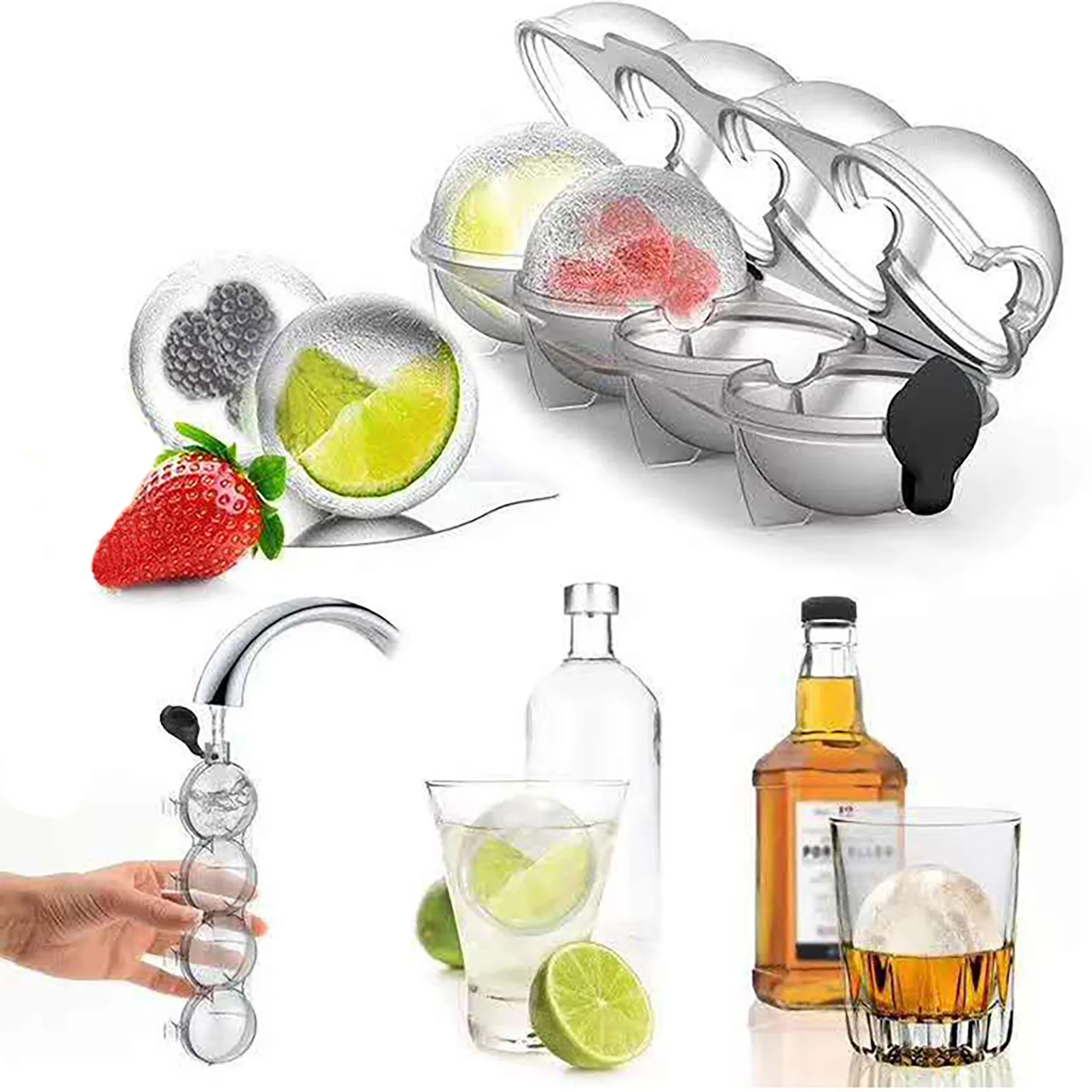 1 Set of 12 PCS Ice Mold Tray Silicone Big Size Ball Ice Molds For Cocktail Whiskey Drink Ball Ice Makers Accessories Tool
1 Set of 12 PCS Ice Mold Tray Silicone Big Size Ball Ice Molds For Cocktail Whiskey Drink Ball Ice Makers Accessories Tool
