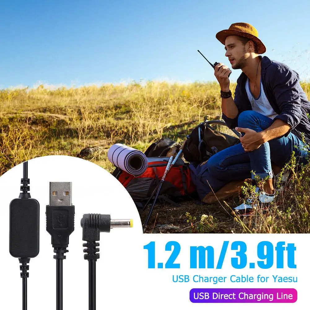 Зарядка через USB кабель Зарядное устройство удлинитель для Yaesu VX-6R VX7R FT60R VX177 VX-710