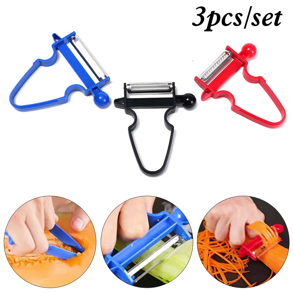 3PCS Vegetable fruit Peeler Slicer Shredder Cutter Multi Stainless Steel Grater Tools Magic Trio Peelers Kitchen Accessories
3PCS Vegetable fruit Peeler Slicer Shredder Cutter Multi Stainless Steel Grater Tools Magic Trio Peelers Kitchen Accessories