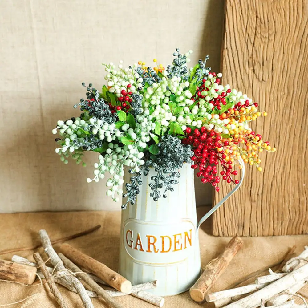 Five-head Berry String Simulation Flowers Green Plant Decoration DIY Wedding Decor Home Bouquet Faux Flowers Branch Ornaments
Five-head Berry String Simulation Flowers Green Plant Decoration DIY Wedding Decor Home Bouquet Faux Flowers Branch Ornaments