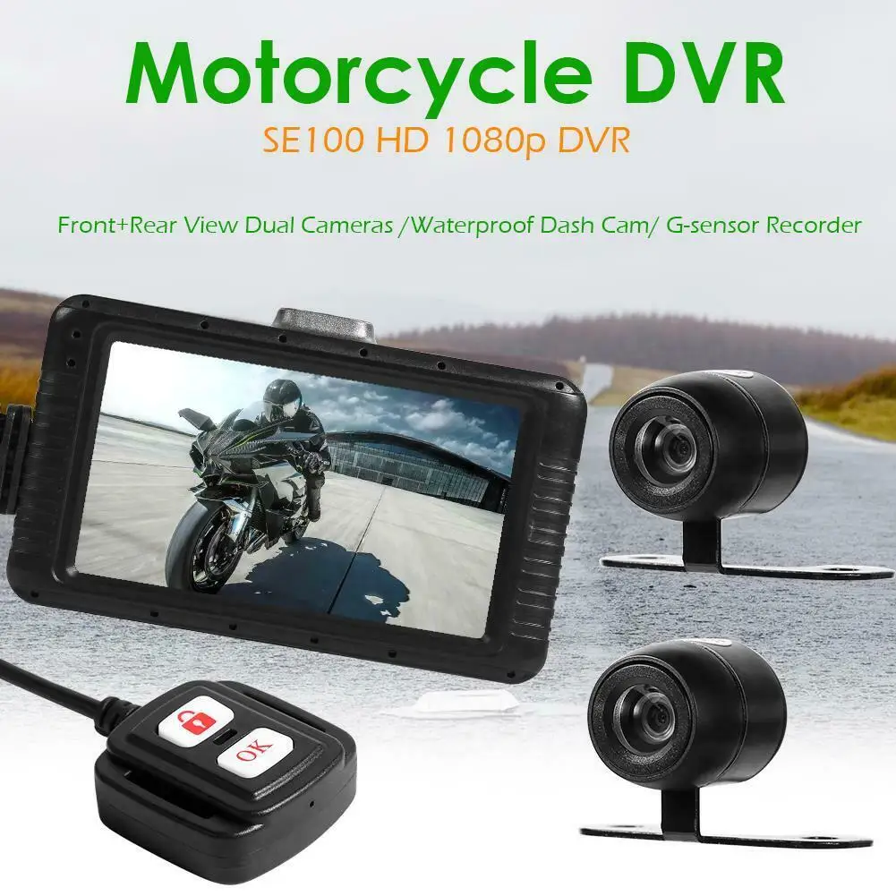 Front & RearDual Lens View Camera Motorcycle DVR Full HD 1080P Camera 3.0 \\\" Dashcam Motorcycle Night Vision
Front & RearDual Lens View Camera Motorcycle DVR Full HD 1080P Camera 3.0 \\\" Dashcam Motorcycle Night Vision