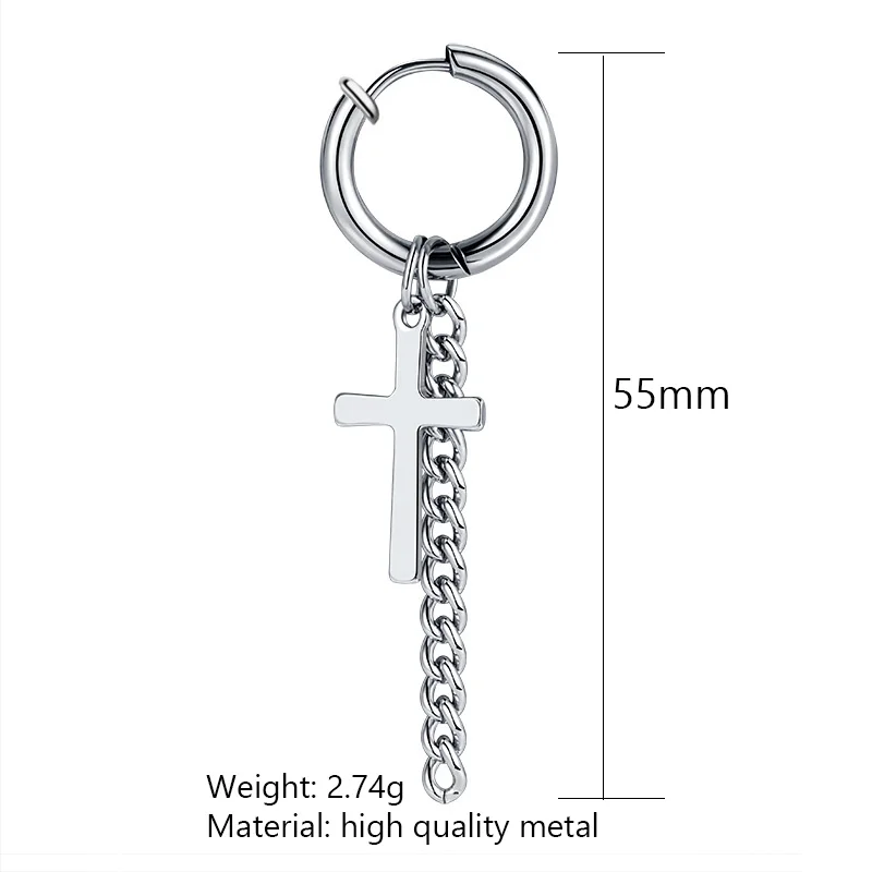 Drop Statement Cross Earrings For Women Men New Fashion Vintage Goth Chain 2020 Trend Pendant Unusual Earings Party Punk Jewelry
Drop Statement Cross Earrings For Women Men New Fashion Vintage Goth Chain 2020 Trend Pendant Unusual Earings Party Punk Jewelry