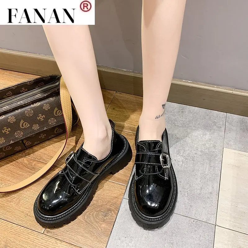Flat Black Shoes For Women Female Footwear Round Toe Modis All-Match Autumn Casual Sneaker Soft Oxfords British Style Dress 2021 
Flat Black Shoes For Women Female Footwear Round Toe Modis All-Match Autumn Casual Sneaker Soft Oxfords British Style Dress 2021