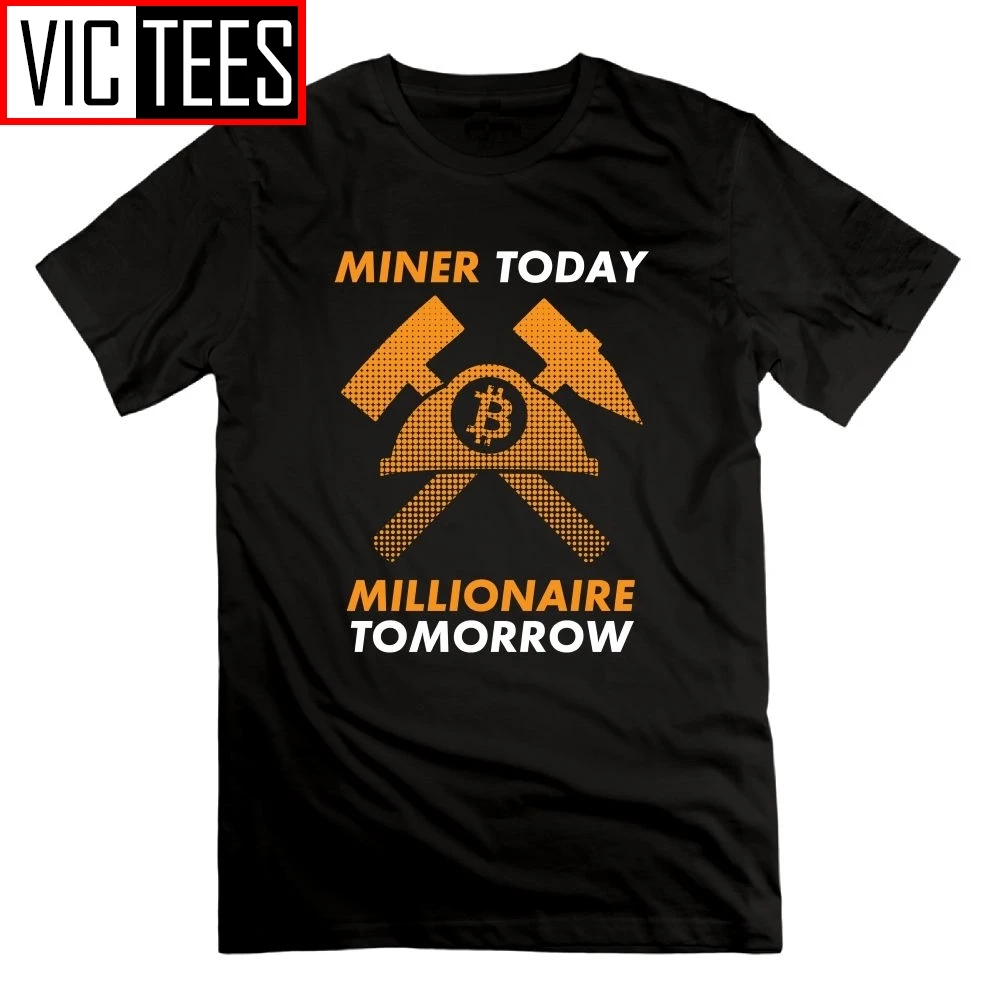 Cryptominer Millionaire Miner Cryptocurrency Male Men T Shirts 100% Cotton Round Neck Tees Present T-Shirts
Cryptominer Millionaire Miner Cryptocurrency Male Men T Shirts 100% Cotton Round Neck Tees Present T-Shirts