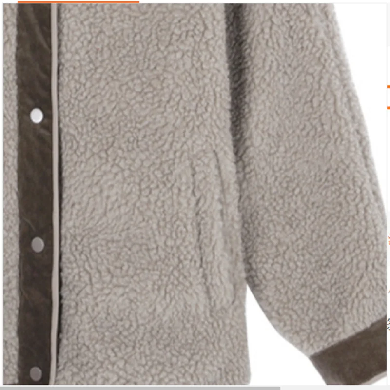 Vintage Corduroy Contrasting Color Patchwork Lamb Wool Coat Women's 2020 Winter Round Collar
Vintage Corduroy Contrasting Color Patchwork Lamb Wool Coat Women's 2020 Winter Round Collar