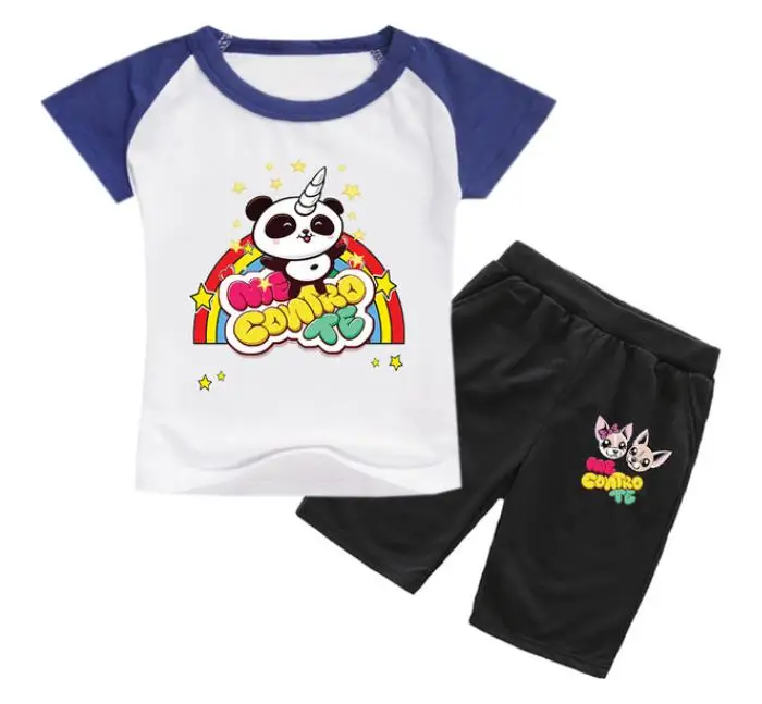 Kids Suit Cartoon Toddler Girl Clothing Short Sleeve Children 2pcs Cotton Me Contro Te Girls Clothing Set Fashion Summer Clothes
Kids Suit Cartoon Toddler Girl Clothing Short Sleeve Children 2pcs Cotton Me Contro Te Girls Clothing Set Fashion Summer Clothes