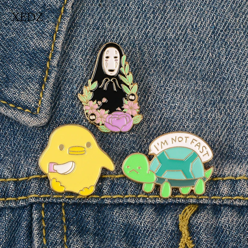 XEDZ Black flowers faceless male garland little yellow duck green turtle fashion cartoon animal pet brooch alloy jewelry gift
XEDZ Black flowers faceless male garland little yellow duck green turtle fashion cartoon animal pet brooch alloy jewelry gift