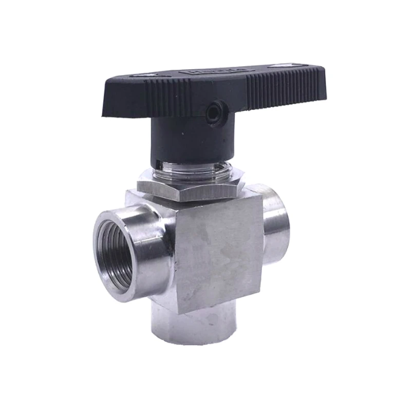 Нержавеющая сталь 304 1/8 "1/4" 3/8 "1/2" Женский BSPP инструмент 3 ходовой шаровой
