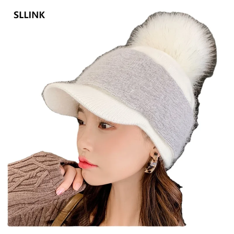 Новинка, сезон осень-зима, шапка из кроличьего меха, Корейская Милая Пушистая Шапка, Повседневная модная бейсбольная шапка с меховым помпон...
Новинка, сезон осень-зима, шапка из кроличьего меха, Корейская Милая Пушистая Шапка, Повседневная модная бейсбольная шапка с меховым помпон...