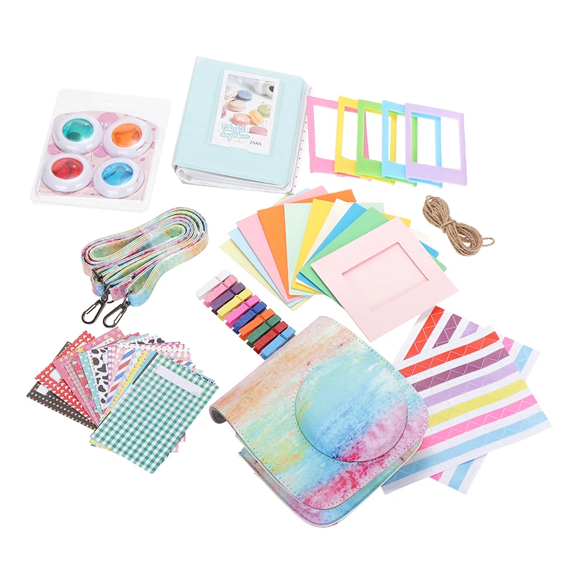 Rainbow Camera Mist Case Bundles Set Synthetic Leather Bag Colorful Filter close-up Len For Fujifilm Instax Mini 8 9 Accessories
Rainbow Camera Mist Case Bundles Set Synthetic Leather Bag Colorful Filter close-up Len For Fujifilm Instax Mini 8 9 Accessories