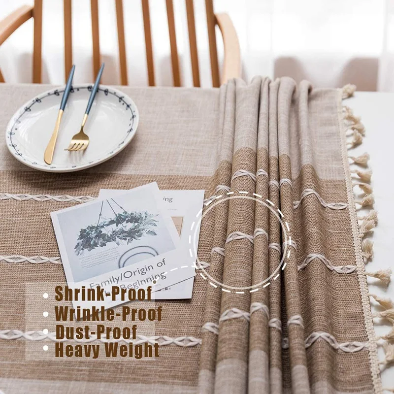 Rectangle TableCloth Wrinkle Free Anti-Fading Tablecloths Washable Dust-Proof Table Cover for Dining Party
Rectangle TableCloth Wrinkle Free Anti-Fading Tablecloths Washable Dust-Proof Table Cover for Dining Party