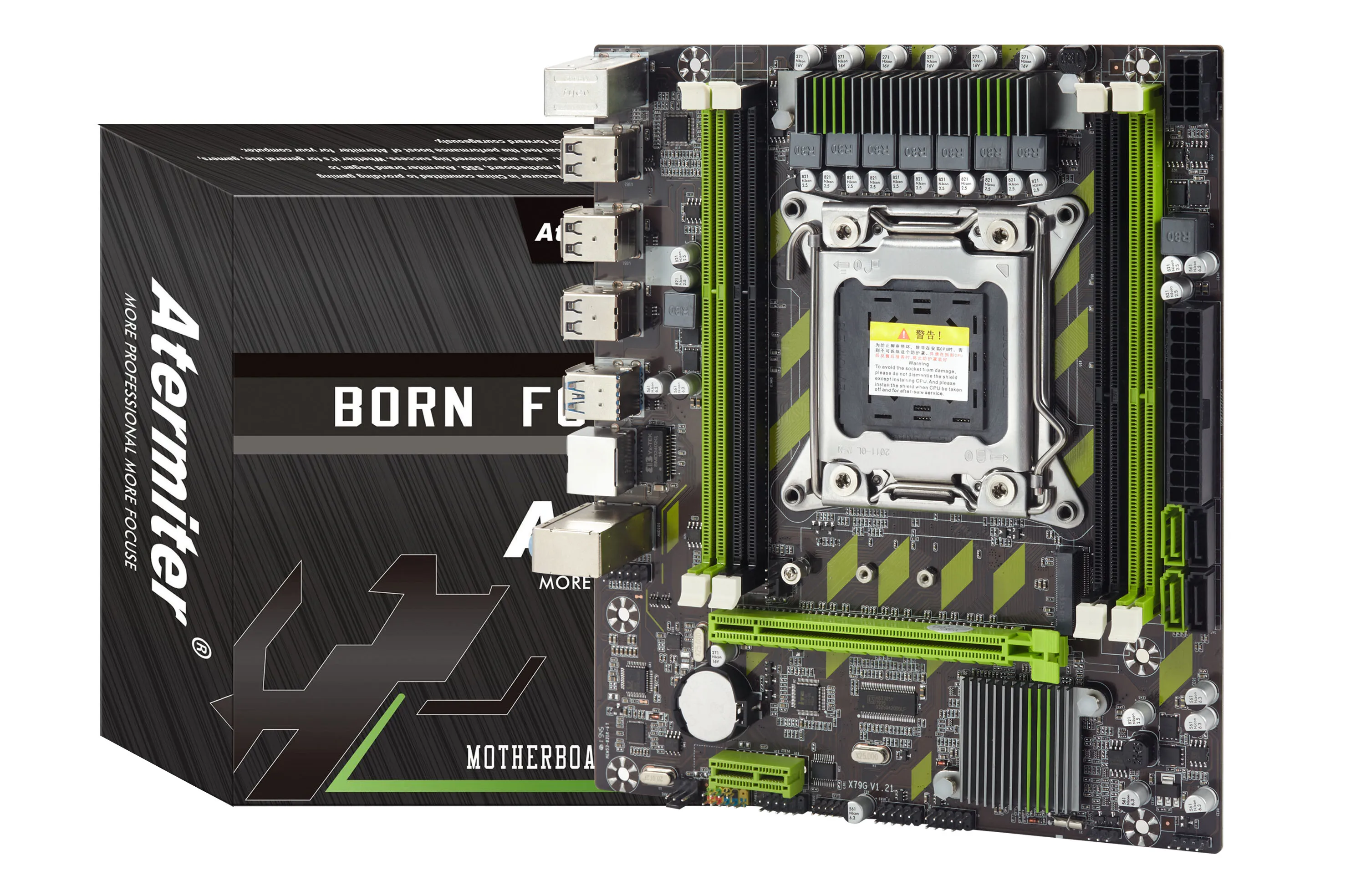 Atermiter X79 X79G материнская плата LGA2011 mini-ATX combos E5 2690 C2 SR0L0 CPU 4 шт. x 16 ГБ = 64 DDR3 RAM 1600 МГц PC3