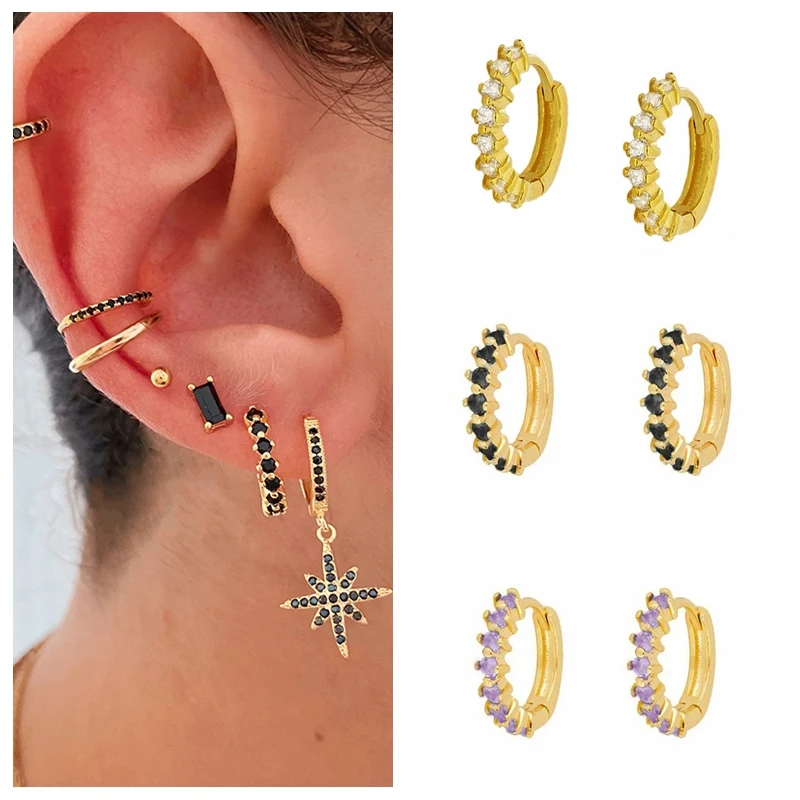 Женские серьги Huggie из стерлингового серебра 925 пробы с кристаллами, трендовые серьги-петли из циркония, ювелирные изделия
Женские серьги Huggie из стерлингового серебра 925 пробы с кристаллами, трендовые серьги-петли из циркония, ювелирные изделия