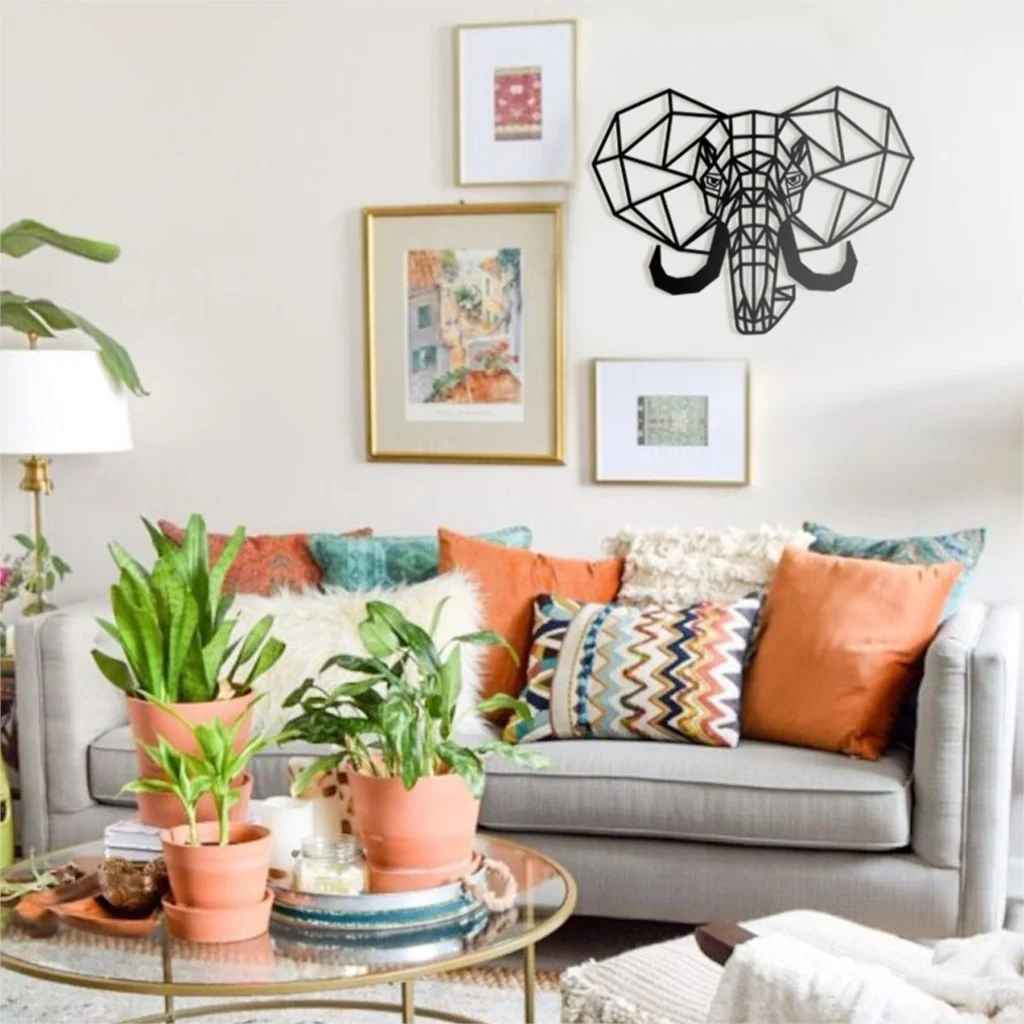 METAL WALL DECOR AND ART, GEOMETRIC ELEPHANT HEAD, METAL ART DECOR HOME OFFICE DECORATION LIVING ROOM DECOR
METAL WALL DECOR AND ART, GEOMETRIC ELEPHANT HEAD, METAL ART DECOR HOME OFFICE DECORATION LIVING ROOM DECOR