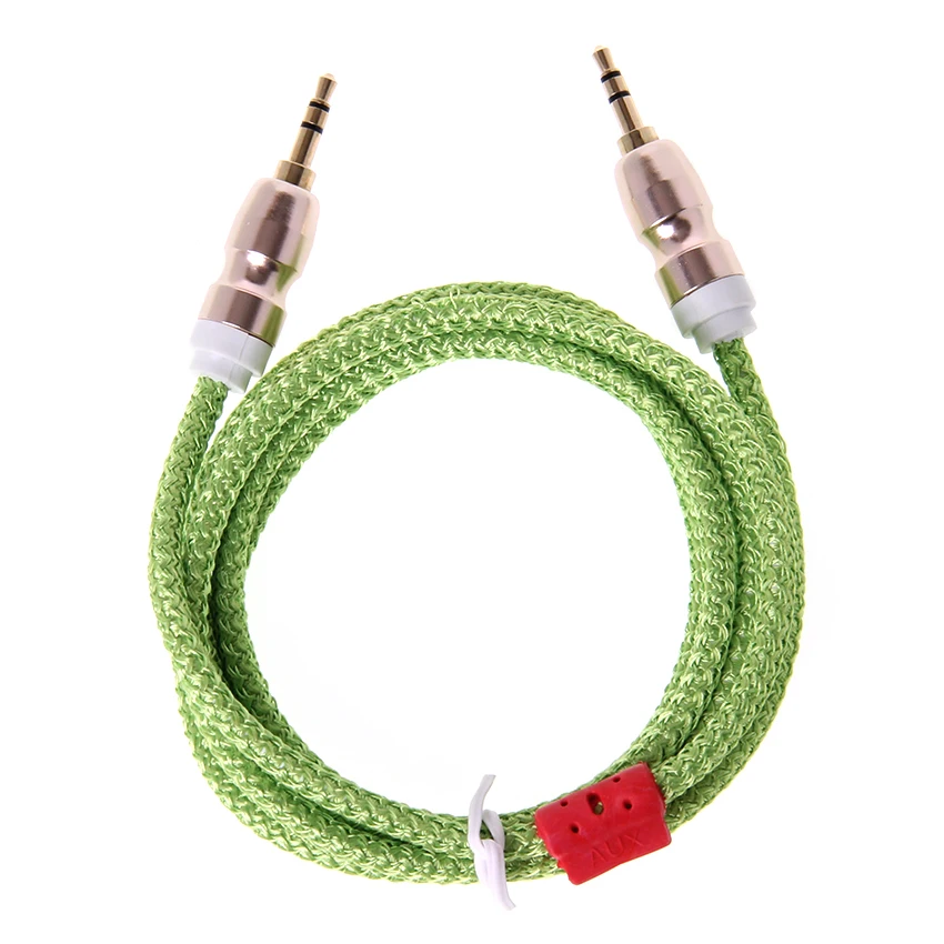 1.5m Car Aux Cord Nylon Jack Audio Cable 3.5 Mm To 3.5mm Aux Cable Male To Male Cloth Audio Aux Cable Gold Plug 300pcs/lot
1.5m Car Aux Cord Nylon Jack Audio Cable 3.5 Mm To 3.5mm Aux Cable Male To Male Cloth Audio Aux Cable Gold Plug 300pcs/lot