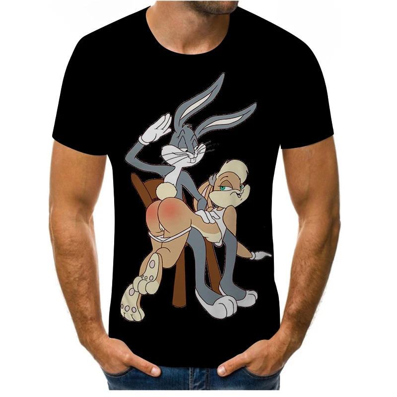 Fashion New 3D Animal Couple Rabbit Pattern Men's T-shirt Hip Hop Street Men's Shirt Loose O-neck Full Size Men's
Fashion New 3D Animal Couple Rabbit Pattern Men's T-shirt Hip Hop Street Men's Shirt Loose O-neck Full Size Men's