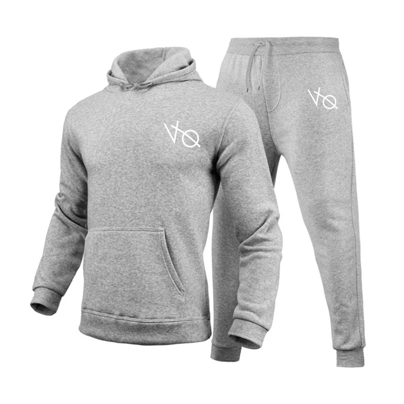 Мужская толстовка с кулиской, повседневный спортивный костюм из двух предметов, коллекция осень/зима 2021
Мужская толстовка с кулиской, повседневный спортивный костюм из двух предметов, коллекция осень/зима 2021