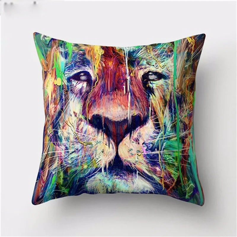 Cartoon Lion Tiger Single-sided Pillow Bedroom Pillowcase Decoration Sofa Linen Cushion Cover Home Interior Decoration Cushion
Cartoon Lion Tiger Single-sided Pillow Bedroom Pillowcase Decoration Sofa Linen Cushion Cover Home Interior Decoration Cushion