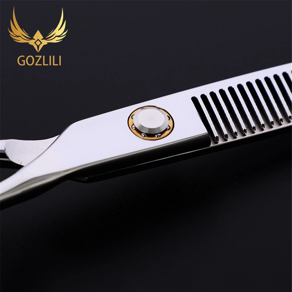GOZLILI Japanese 440C Hair Scissors Professional Hairdressing Scissors With Big Bearing Screw Hair Cutting And Thinning Scissors
GOZLILI Japanese 440C Hair Scissors Professional Hairdressing Scissors With Big Bearing Screw Hair Cutting And Thinning Scissors