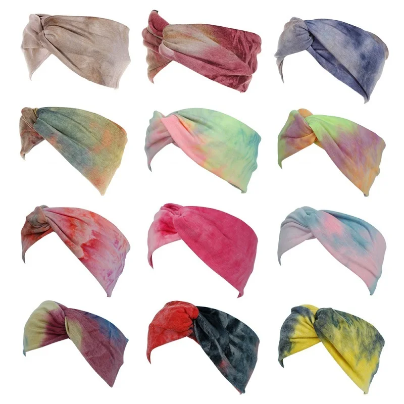 New Women Elastic Sports Hair Band Tie-dyed Headband Crossed Wide Brim Hair Accessories
New Women Elastic Sports Hair Band Tie-dyed Headband Crossed Wide Brim Hair Accessories
