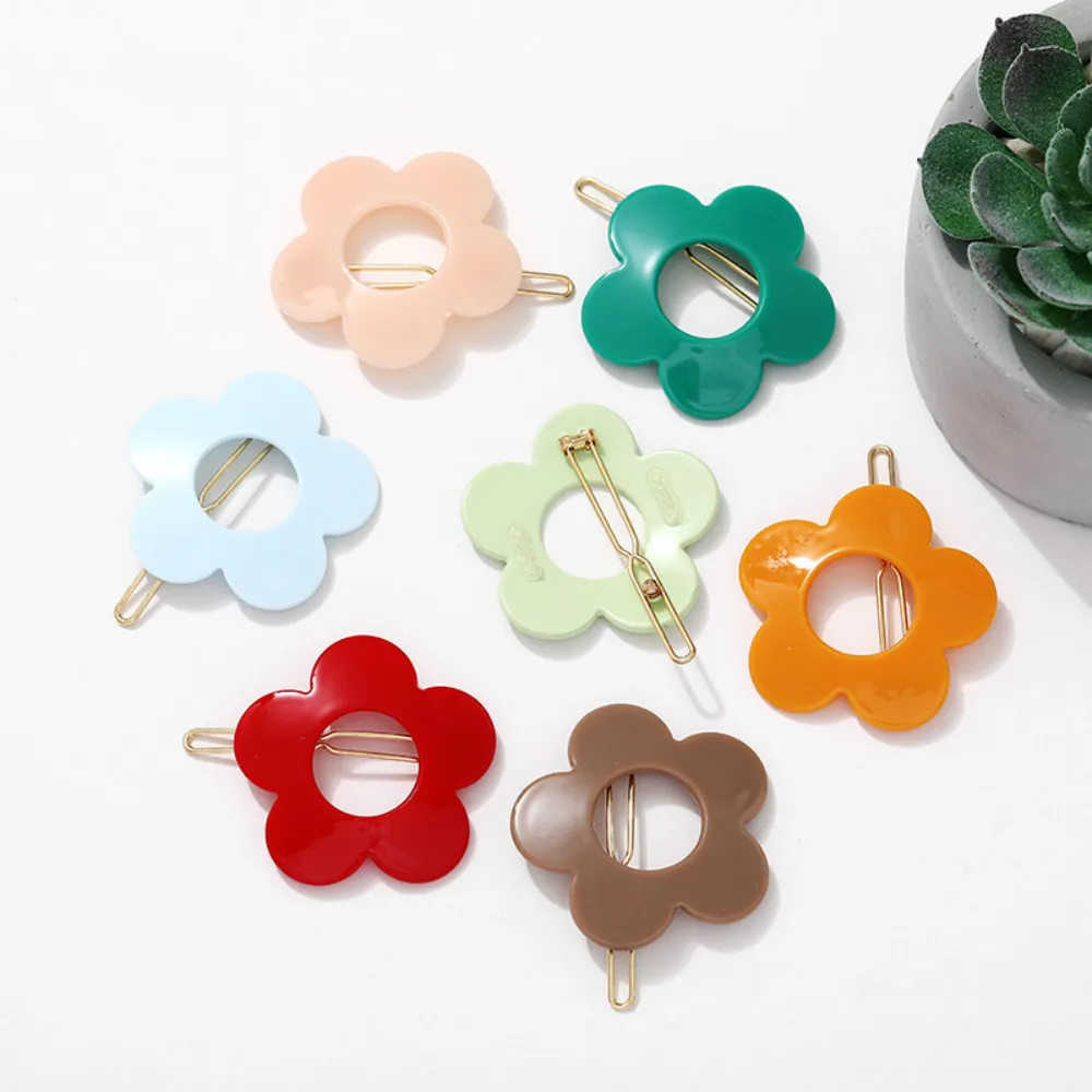 14 Colors Acrylic Flower Shaped Hair Clips Women Hairpin Candy Color Hair Grips Hair Accessories For Kids Girls
14 Colors Acrylic Flower Shaped Hair Clips Women Hairpin Candy Color Hair Grips Hair Accessories For Kids Girls