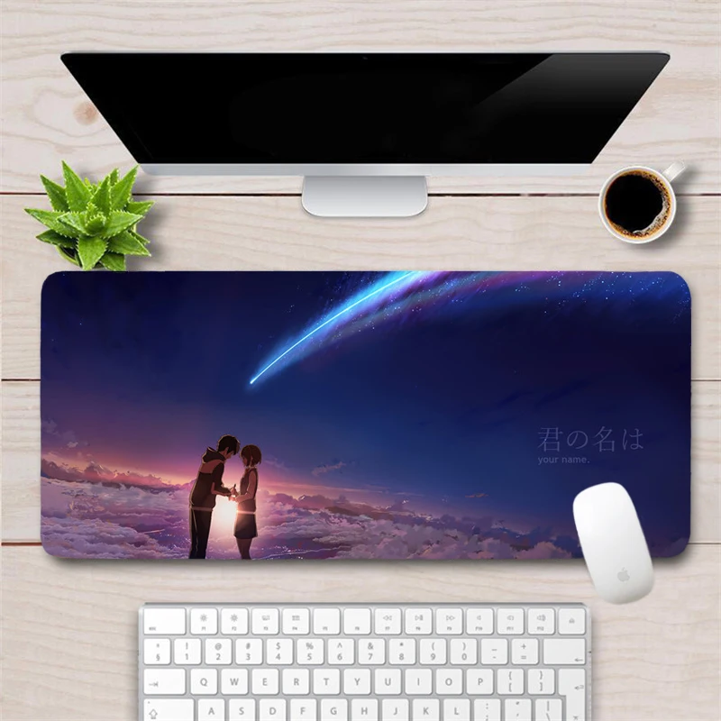 Large 80x30cm Japan Anime Your Name Mousepad Gamer Rubber Durable Locking Edge Gaming Mouse pad Laptop Notebook Desk Mat
Large 80x30cm Japan Anime Your Name Mousepad Gamer Rubber Durable Locking Edge Gaming Mouse pad Laptop Notebook Desk Mat