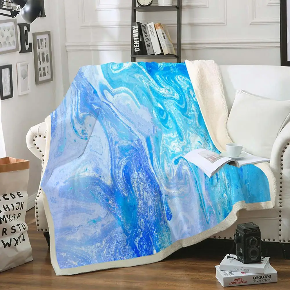 Blue Marble Sherpa Fleece Blanket Abstract Oil Painted Plush Throw Blanket Liquid Waves Cozy Bed Sofa Blanket Drop Ship
Blue Marble Sherpa Fleece Blanket Abstract Oil Painted Plush Throw Blanket Liquid Waves Cozy Bed Sofa Blanket Drop Ship