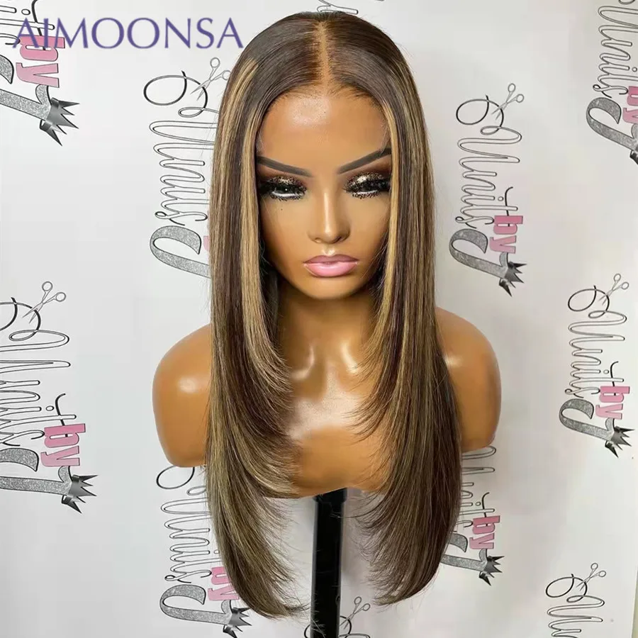 Highlight Wig Ombre Straight Wig Human Hair Wigs For Black Women 180% Pre Plucked 4x4 Lace Closure Wig Brazilian Remy Hair
Highlight Wig Ombre Straight Wig Human Hair Wigs For Black Women 180% Pre Plucked 4x4 Lace Closure Wig Brazilian Remy Hair