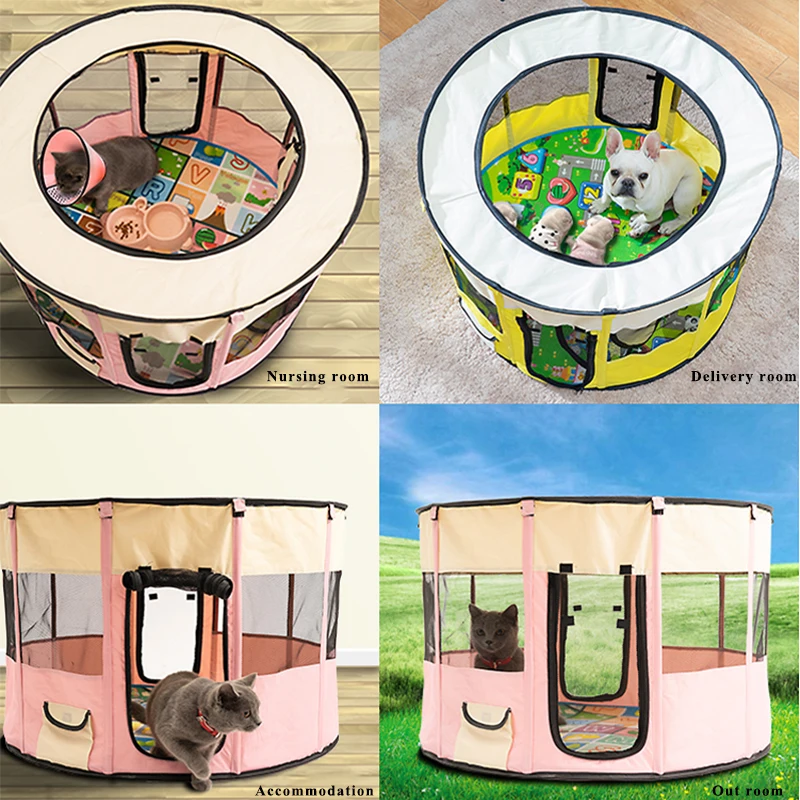 Outdoors Dog Cat House For Small Large Dogs Breathable Portable Dog Tent Foldable Dogs House Round Pet Playpen
Outdoors Dog Cat House For Small Large Dogs Breathable Portable Dog Tent Foldable Dogs House Round Pet Playpen